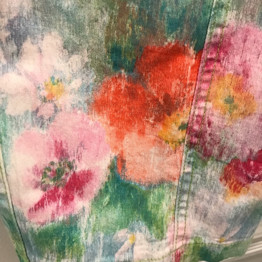 Vintage High Waist Floral Bermuda Shorts Small XS - Picture 6 of 8